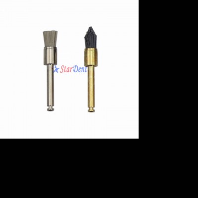 Dental Alumina Polish Brush Flat Head Tapered Silicon Carbide Brushes/ Disposable Product